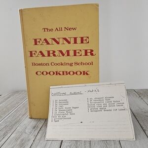Vintage The All New Fannie Farmer Boston Cooking School Cookbook Hardback Book